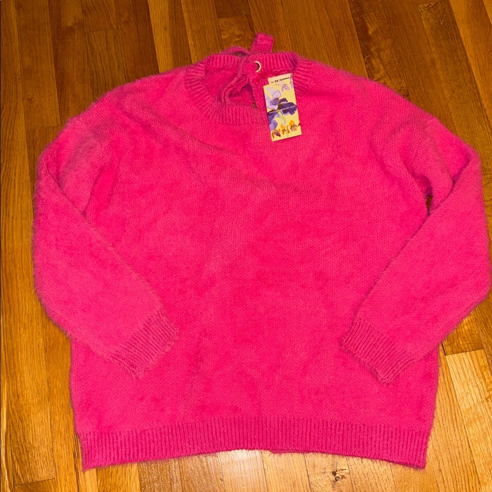 NWT ee:some Bow Back Shirt Size M/L - Picture 2 of 4